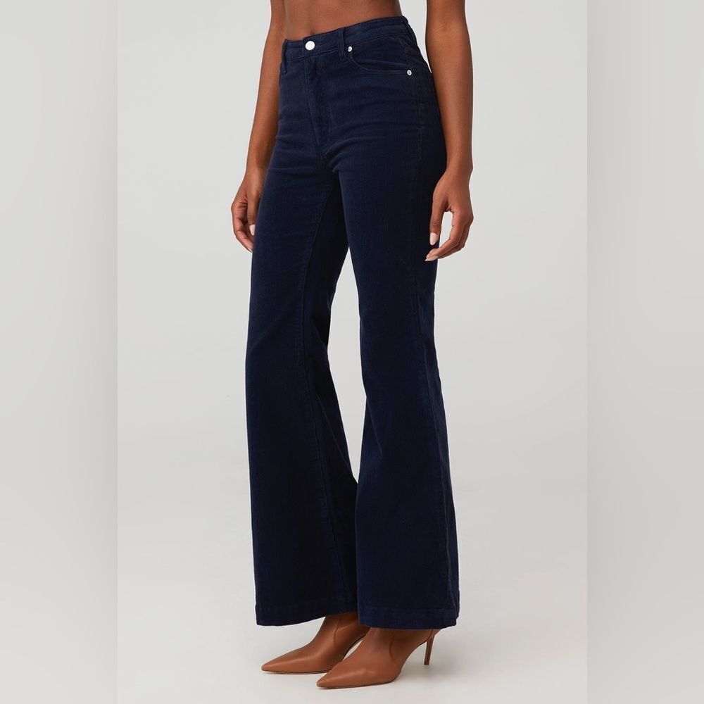 ROLLA'S Women's Eastcoast Flare Corduroy Midnight Blue Bottoms Size 26 - Picture 2 of 8
